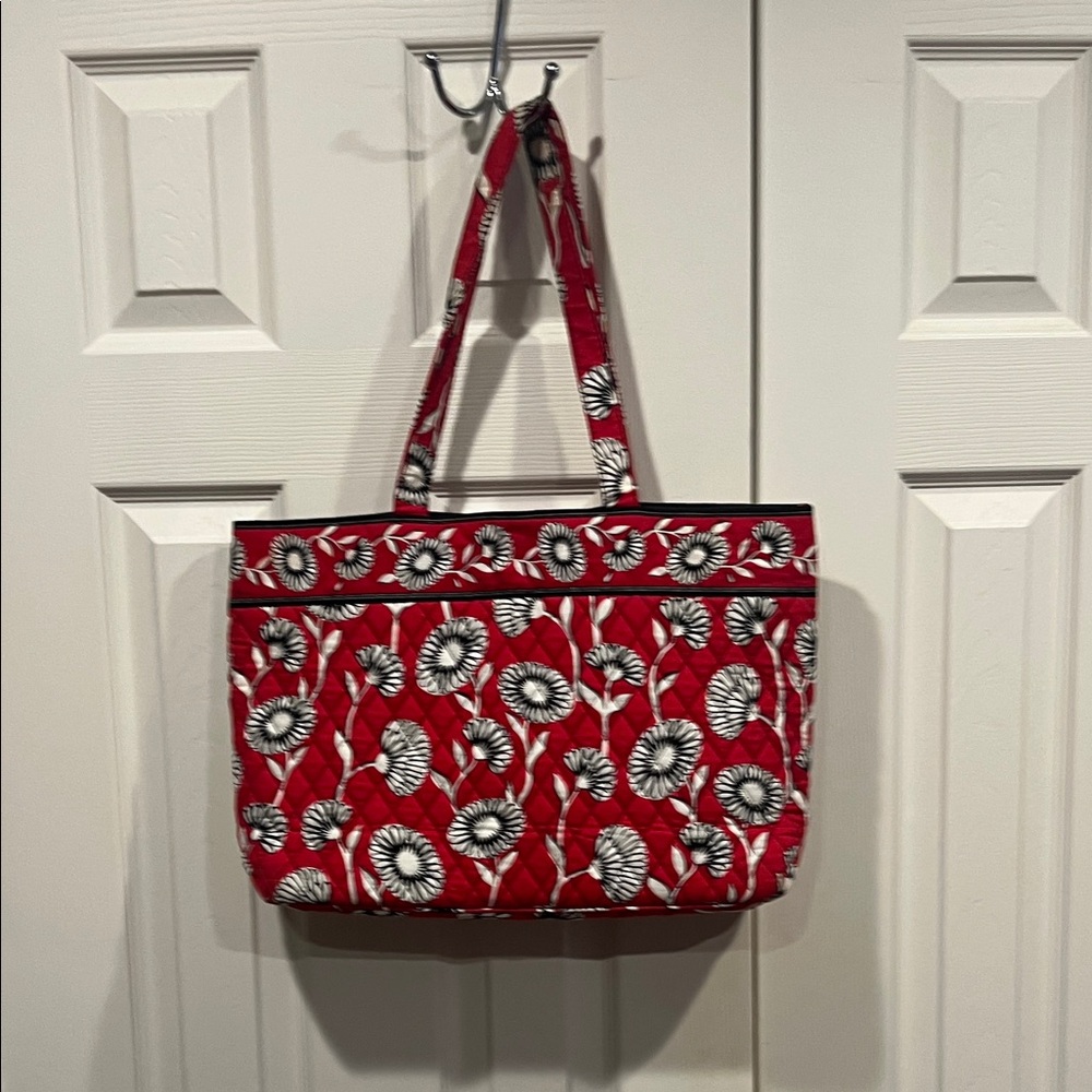 Vera Bradley Floral Red Tote Bag